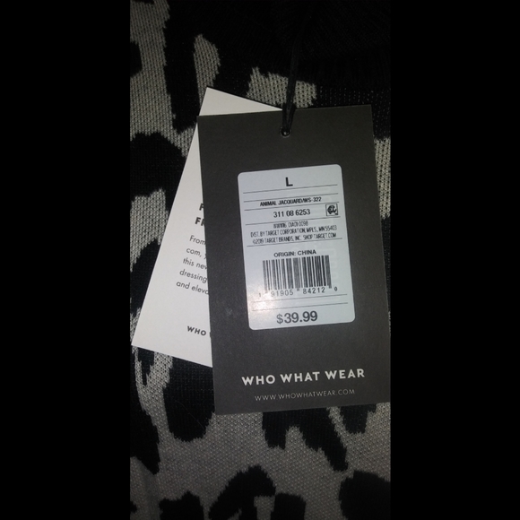 Who What Wear Leopard Sweater Dress - Picture 9 of 14